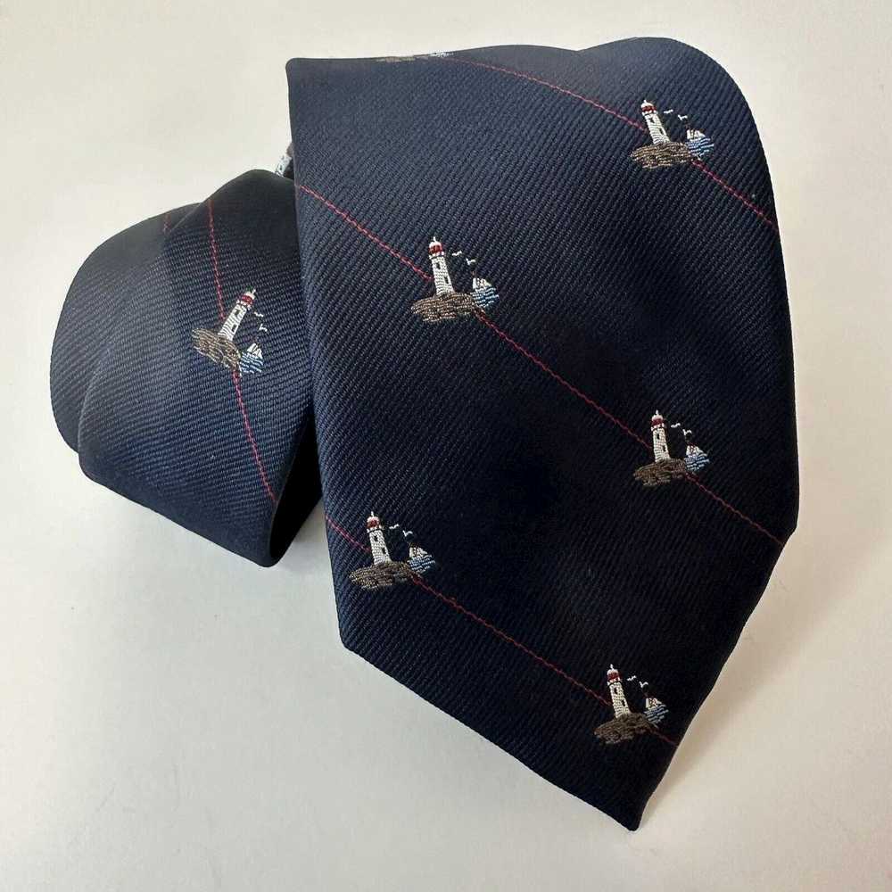 Other Alynn Neckwear, Tie, Navy "Light House" Pol… - image 9