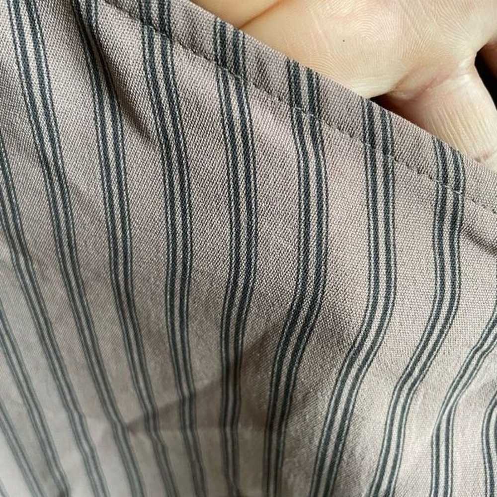 Zara Dress Womens L Midi Short Sleeve Ruffled Mer… - image 6