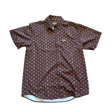 Dixxon Dixxon Brown The Bougie Button Down Shirt L