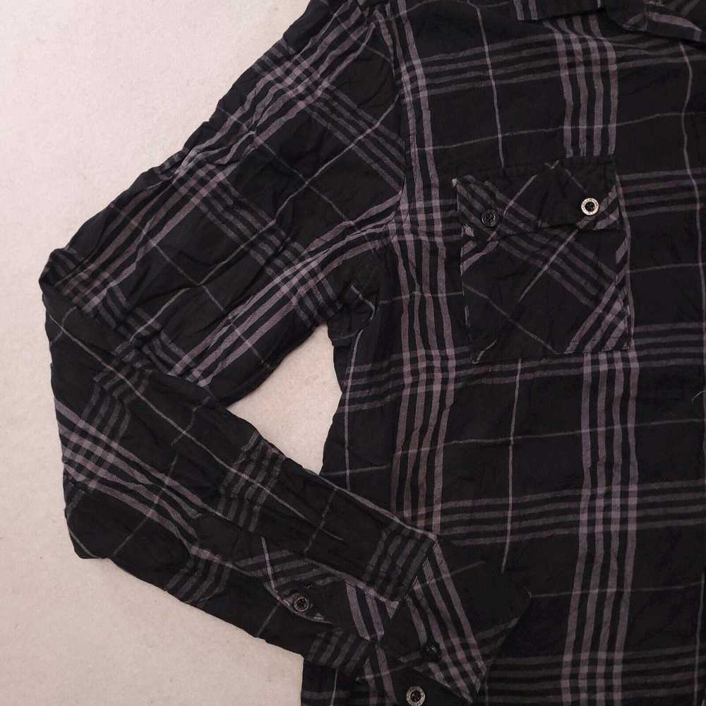 Helix Helix Tartan Flannel Long Sleeve Shirt Mens… - image 4