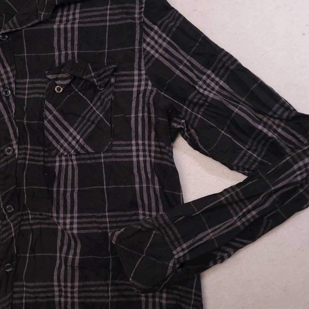 Helix Helix Tartan Flannel Long Sleeve Shirt Mens… - image 5