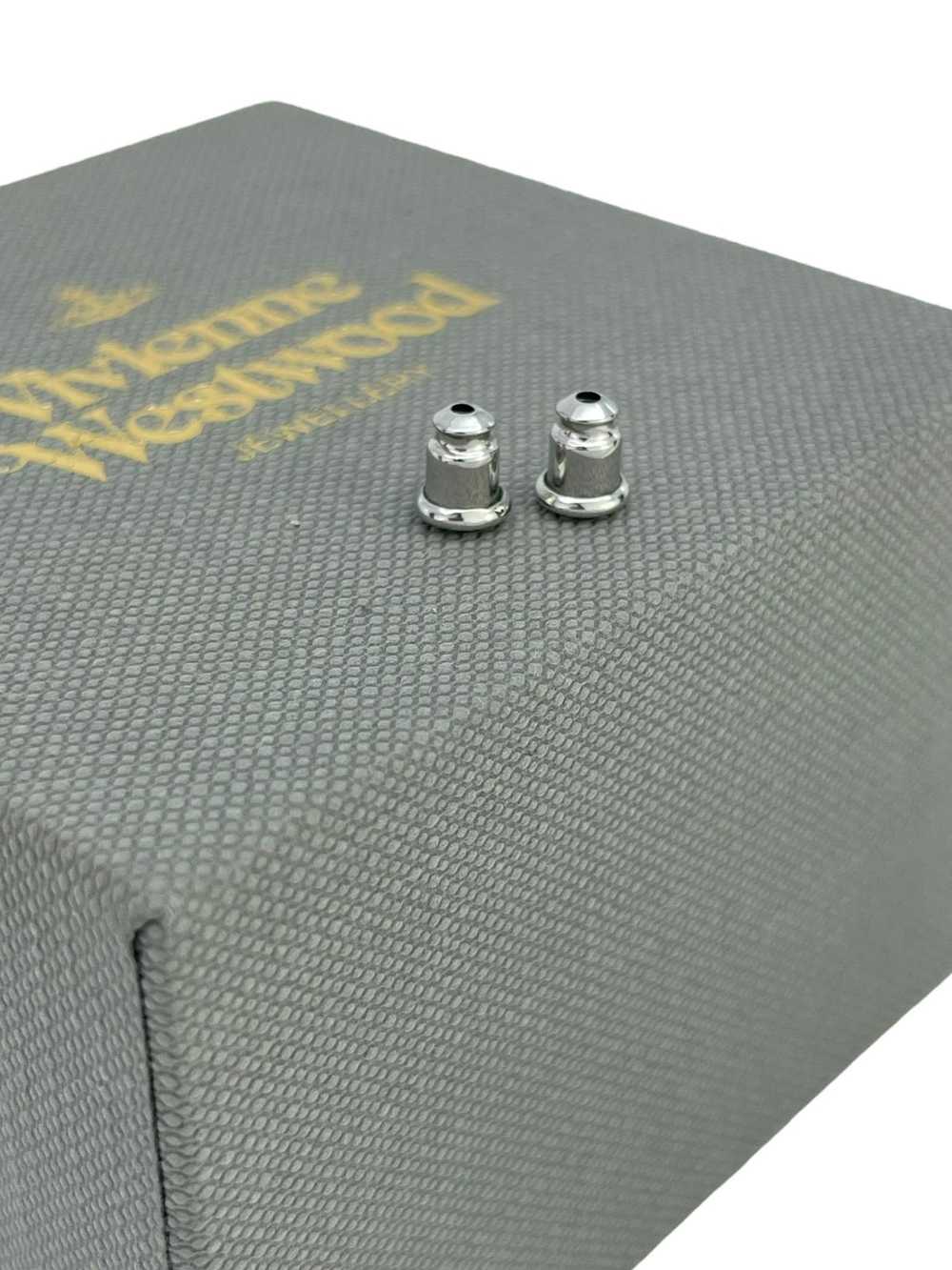 Vivienne Westwood Safety Pin Heart Orb Earrings - image 12
