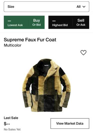 Supreme Faux Fur Patchwork Coat