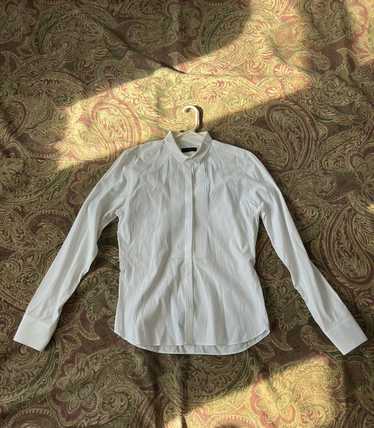Burberry white Burberry button up dress shirt