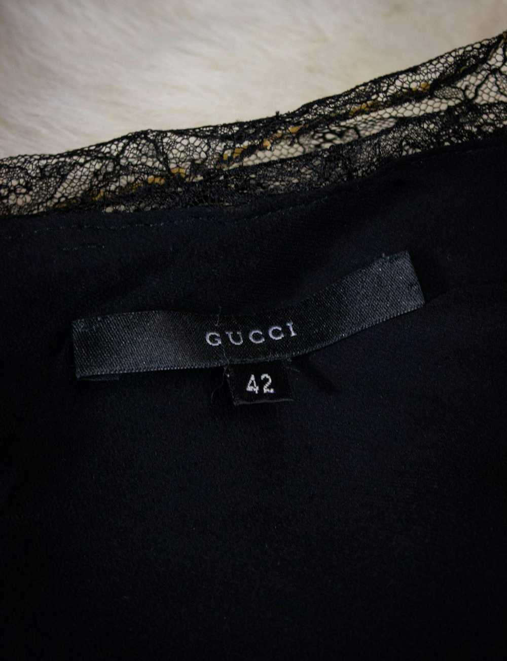 Gucci × Vintage Gucci Lace Silk Blouse - image 2