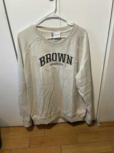 Collegiate × Vintage Brown University Knit Sweater - image 1