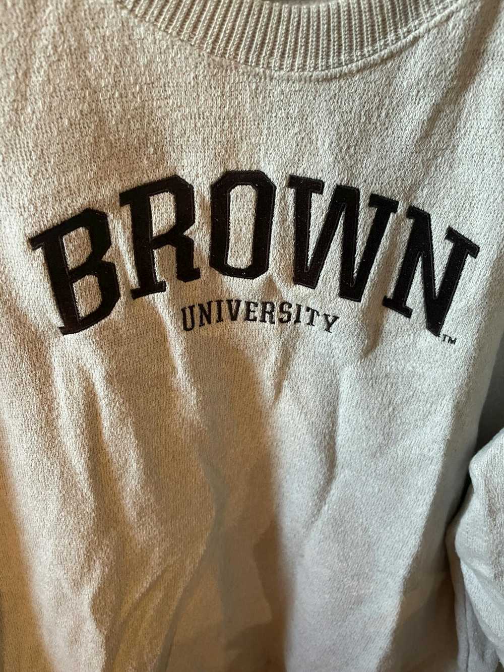 Collegiate × Vintage Brown University Knit Sweater - image 2