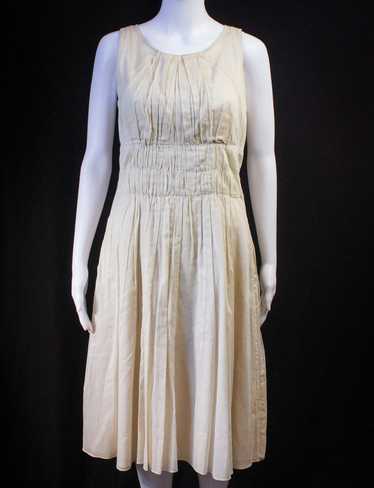 Prada × Vintage Prada Cream Sleeveless Dress