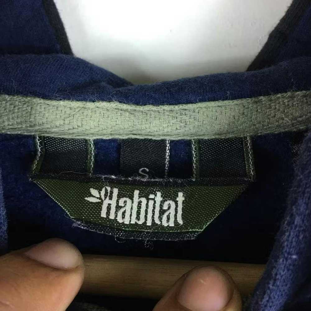 Habitat Vtg HABITAT JAPAN Striped Hoodie Jacket B… - image 5