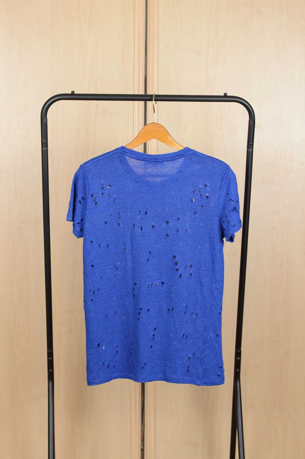 Iro IRO Clay Distressed Holes Linen tee - image 5