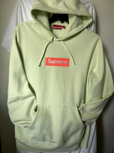 Supreme box logo pale 2024 lime