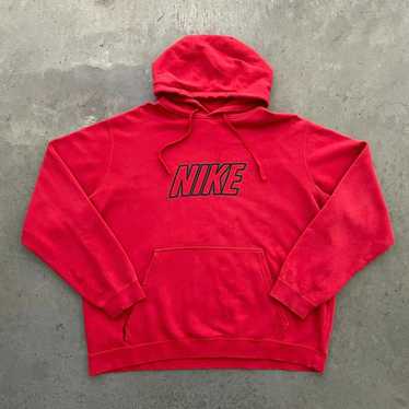 Nike Nike Red Distressed Hoodie - image 1