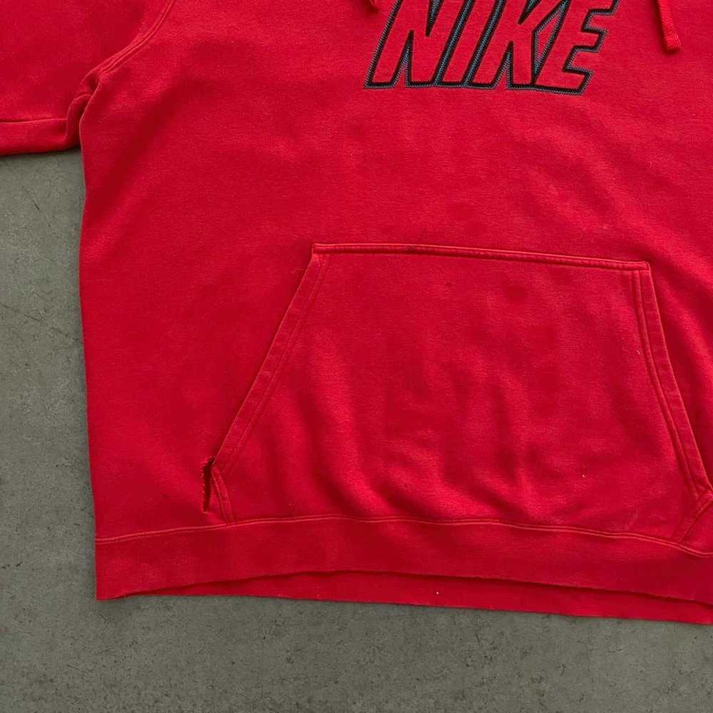 Nike Nike Red Distressed Hoodie - image 3