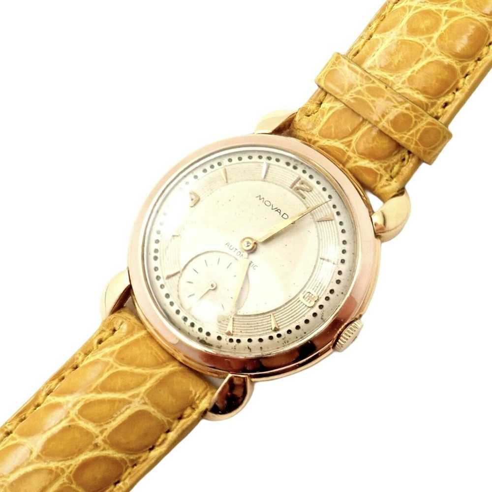 Movado Movado 18k Yellow Gold Automatic Bumper Al… - image 2