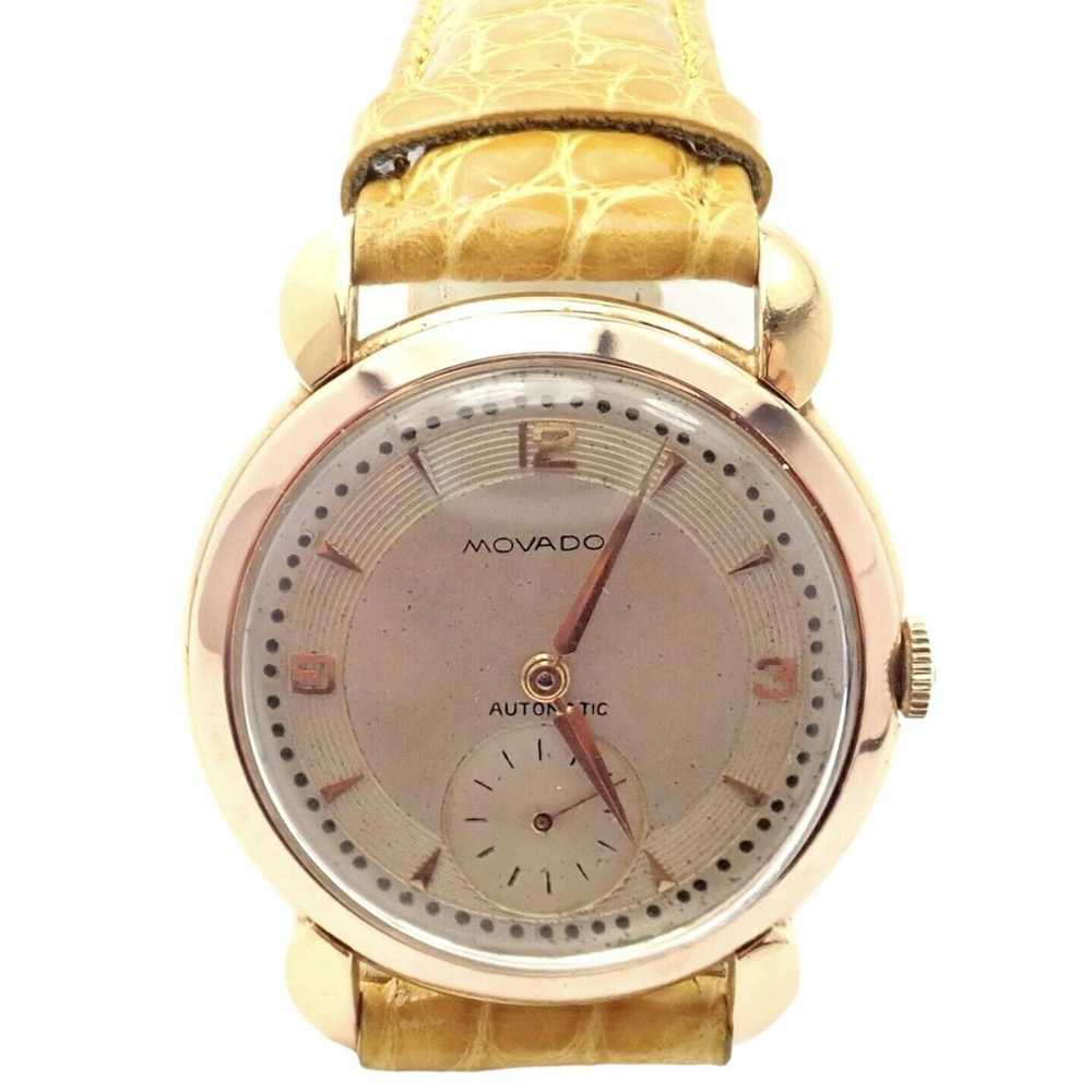 Movado Movado 18k Yellow Gold Automatic Bumper Al… - image 3