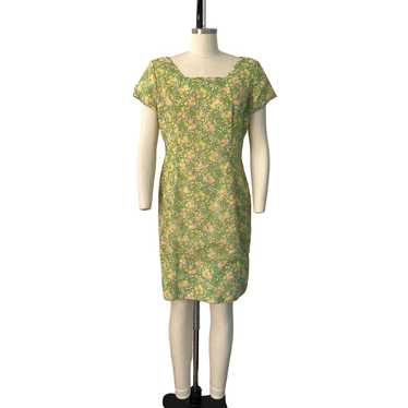 1960s Mod Floral Dress - image 1