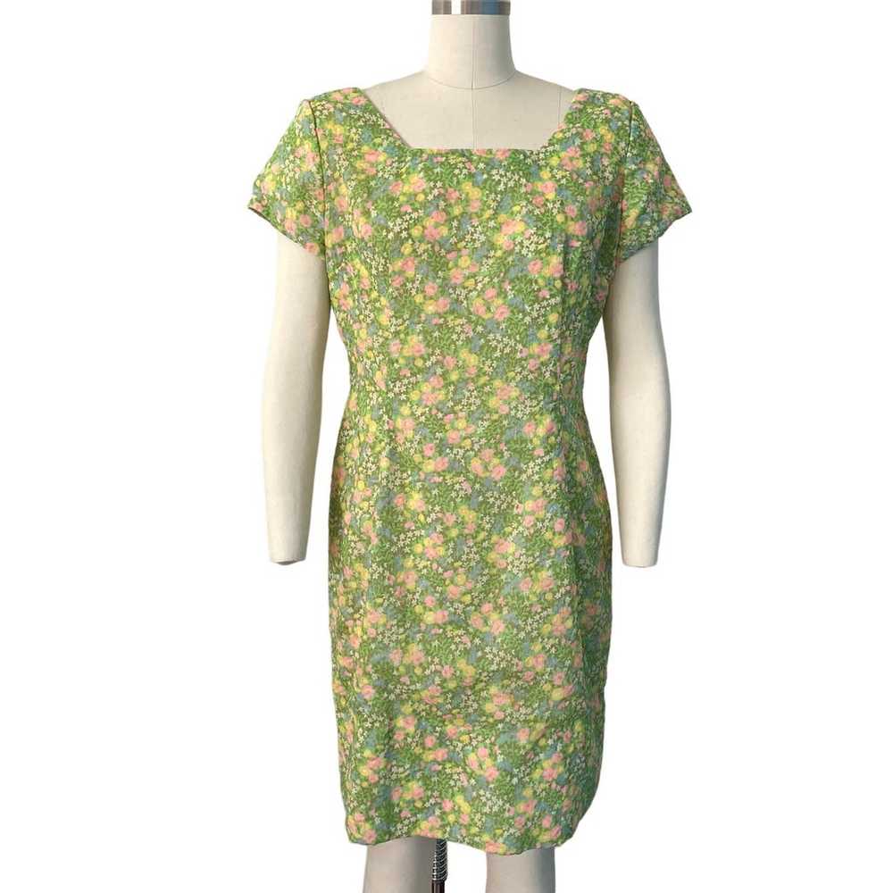 1960s Mod Floral Dress - image 2