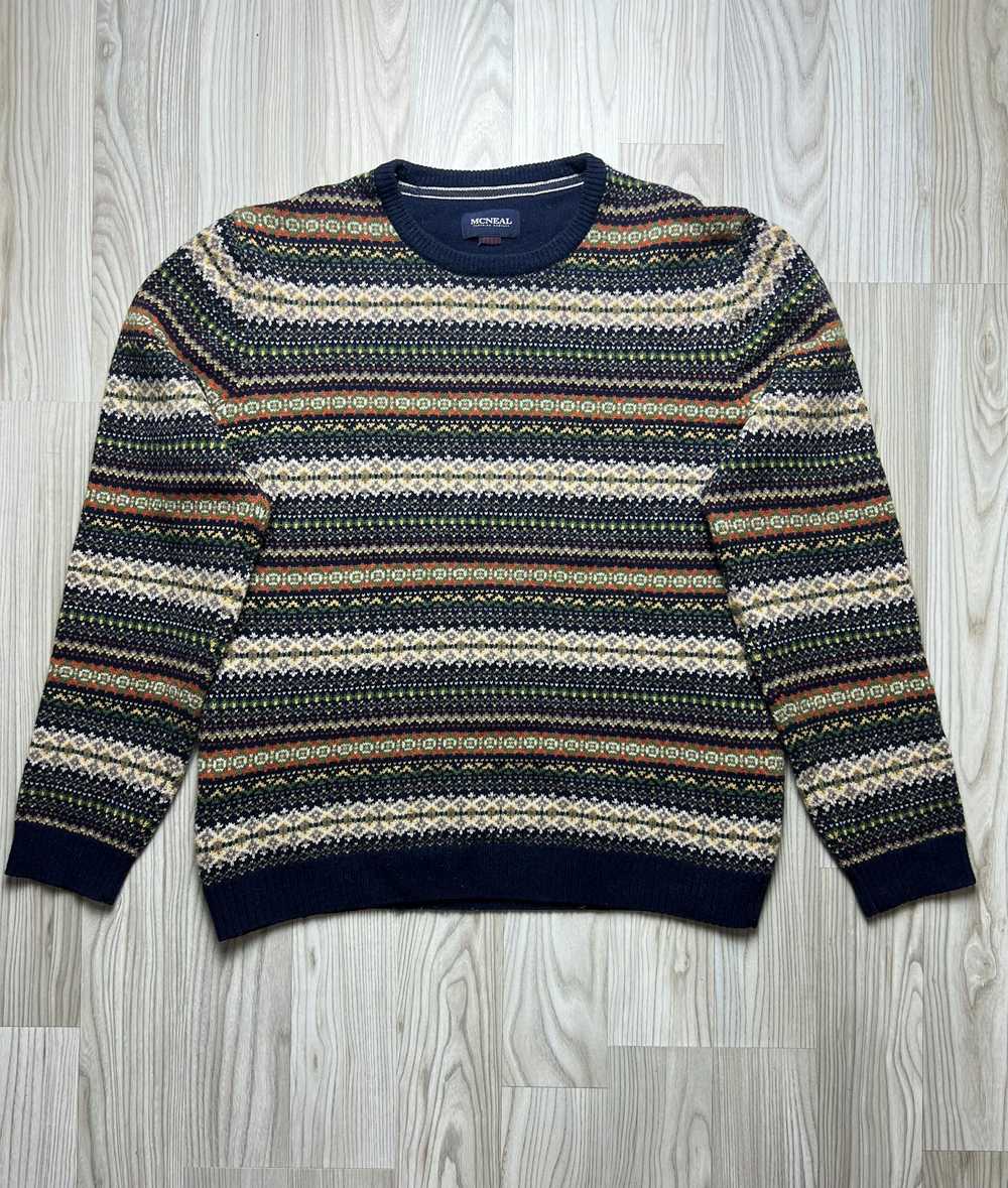 Cashmere & Wool × Coloured Cable Knit Sweater × V… - image 5
