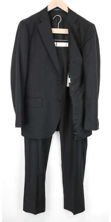Suitsupply LAZIO UK44R Black Slim Wool Lined Suit 