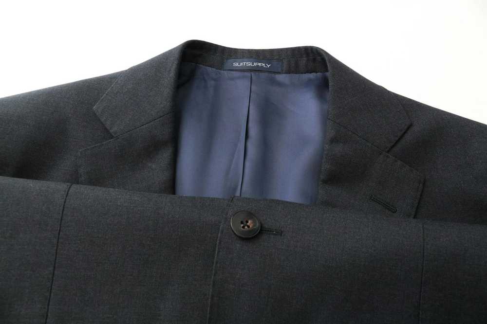 Suitsupply NAPOLI UK38R Dark Grey Melange Wool Su… - image 6