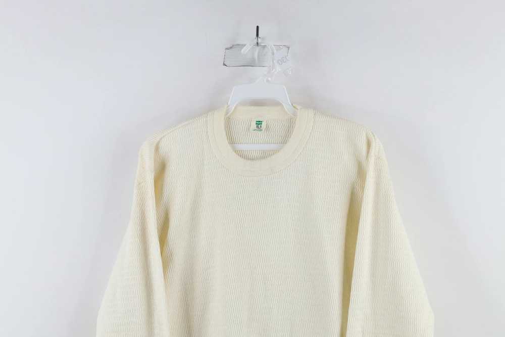 Hanes × Vintage Vintage 70s Hanes Thermal Waffle … - image 2