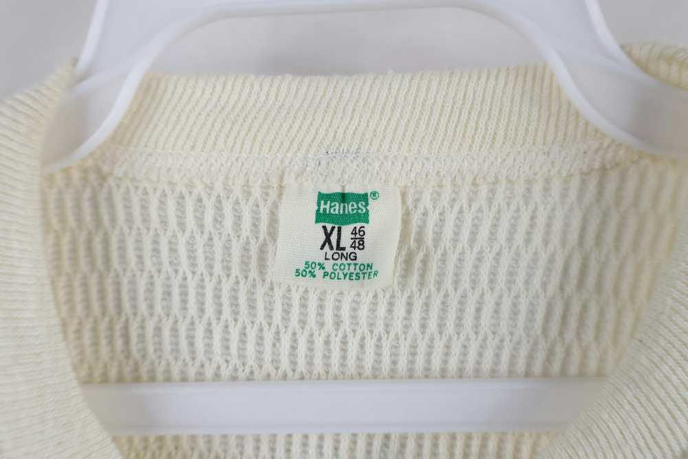 Hanes × Vintage Vintage 70s Hanes Thermal Waffle … - image 7