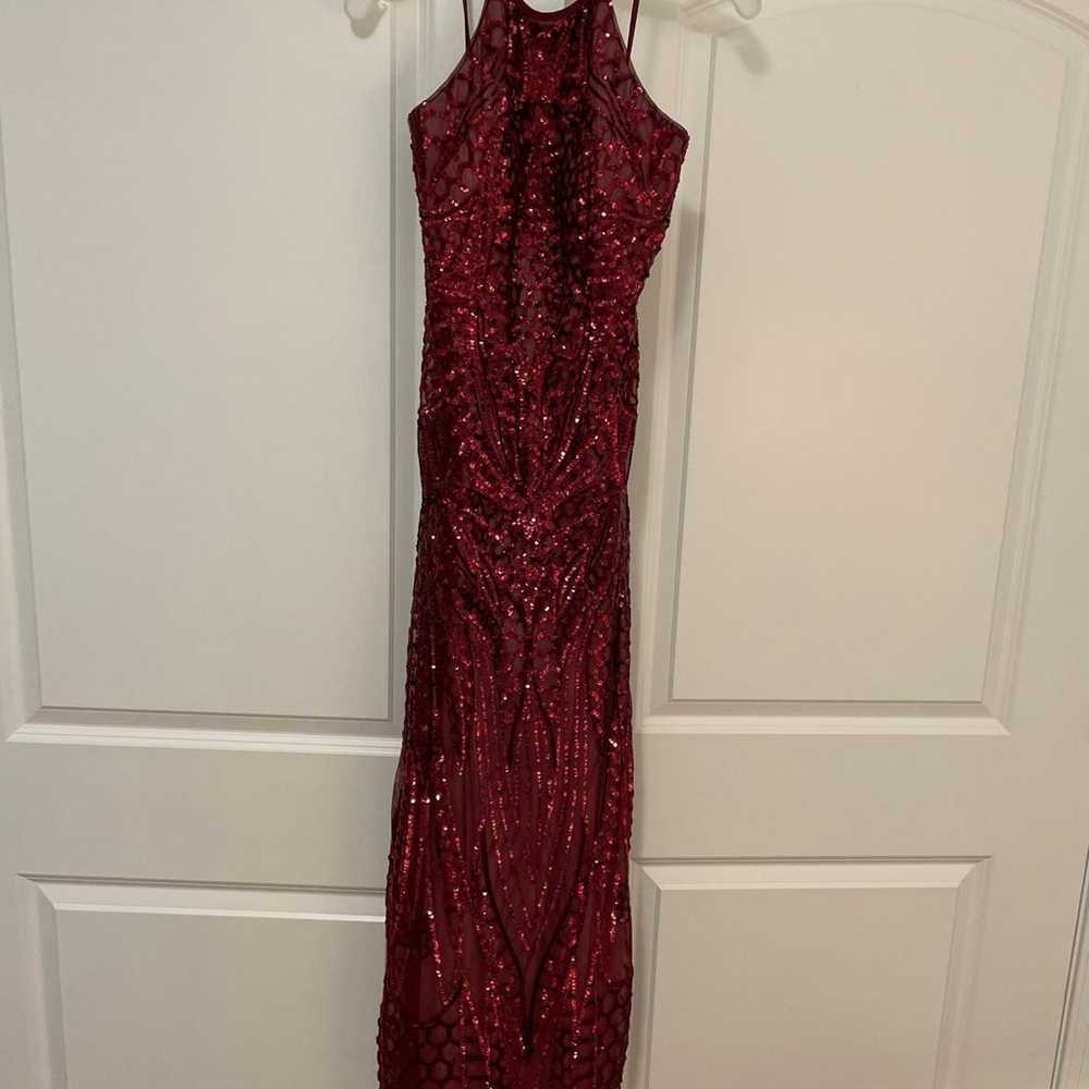 Beautiful red sparkly prom dress size 0 - image 5
