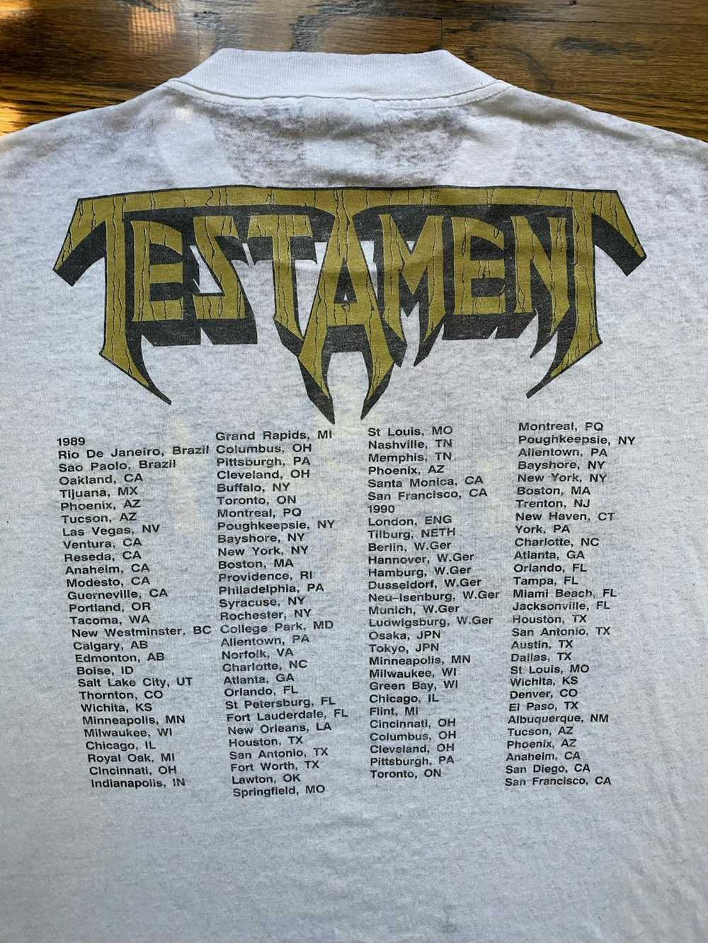 Vintage Vintage Testament Tour Shirt - image 4