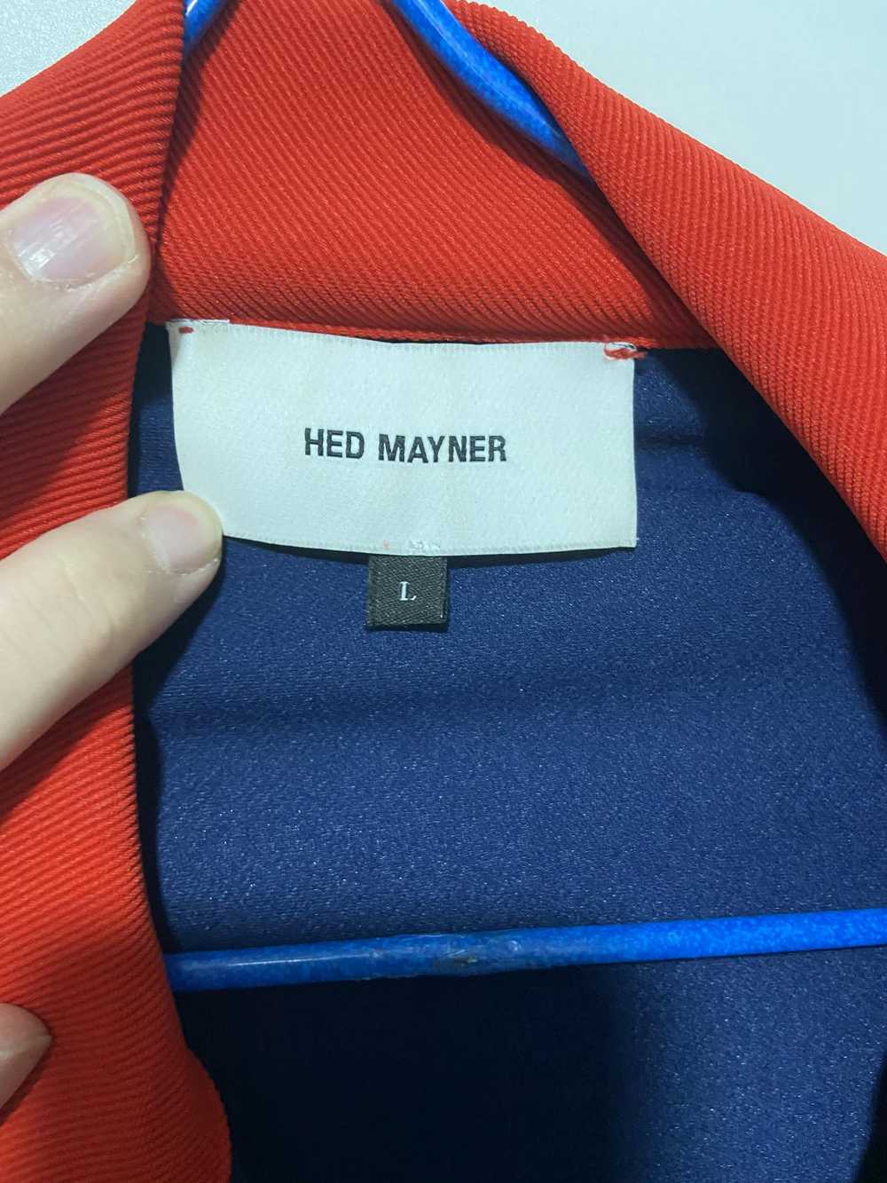 Hed Mayner Hed Mayner 17AW Cotton Red Blue Tracke… - image 4