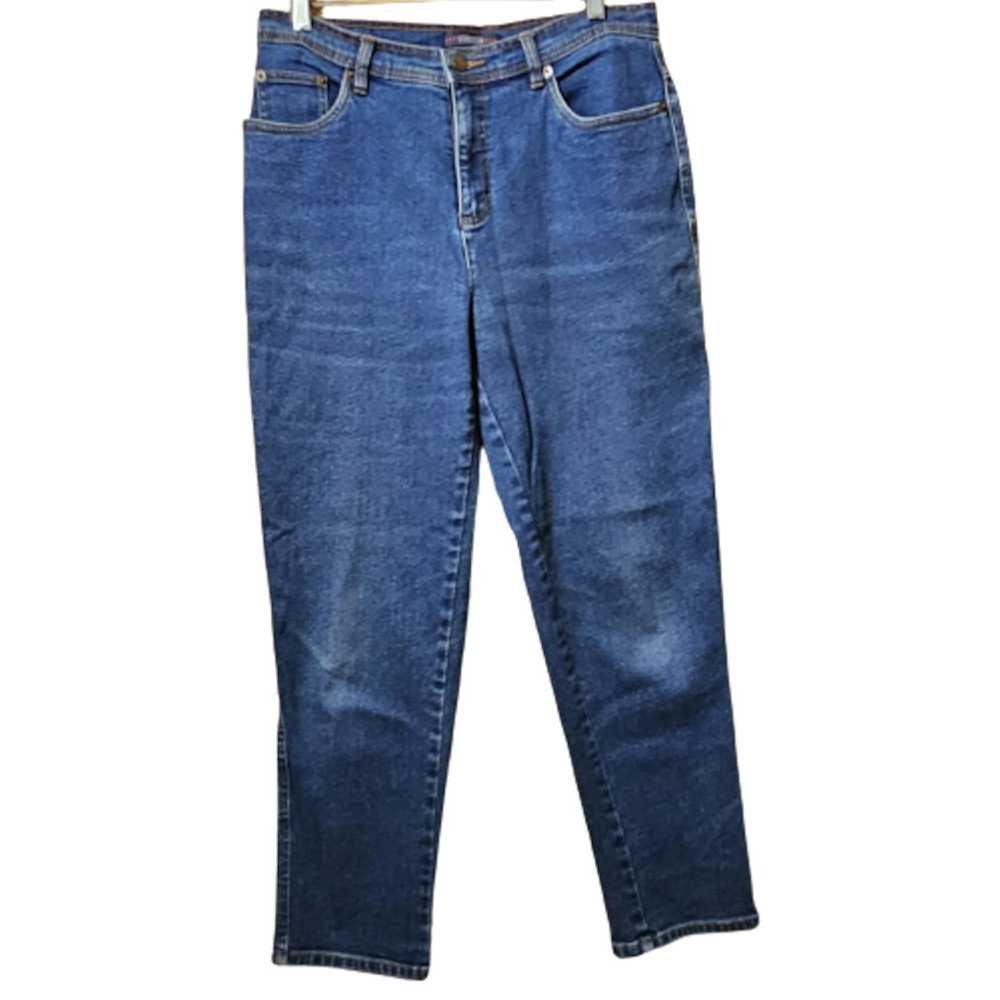Bill Blass Medium Wash Stretch Skinny Jeans Size … - image 1