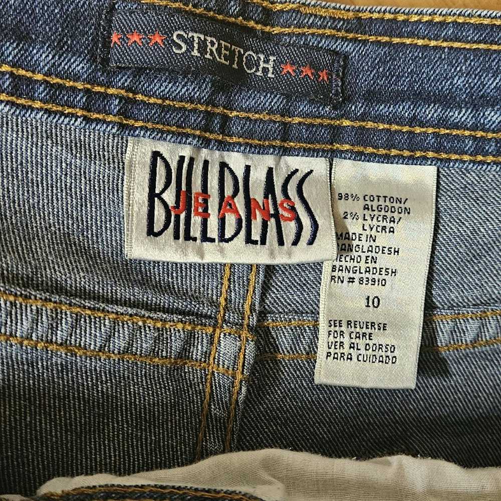 Bill Blass Medium Wash Stretch Skinny Jeans Size … - image 3