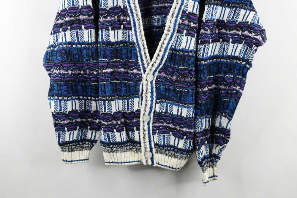 Vintage Vintage 90s Coogi Style Cosby Knit Cardig… - image 3