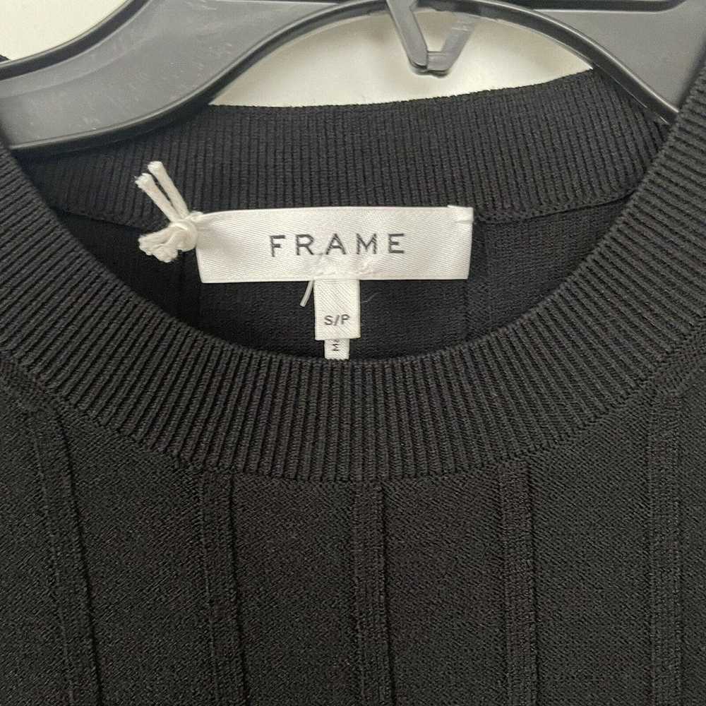 $238 Frame Mixed Rib-Knit Midi Sweater Dress in B… - image 7