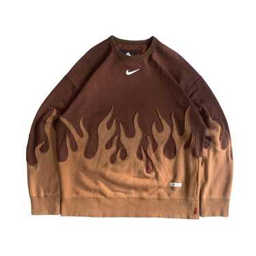 Nike × Streetwear Nike Reworked Brown Center Trav… - image 1