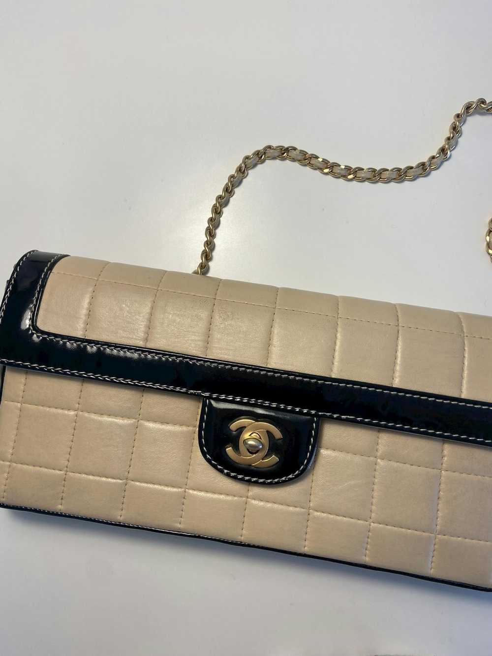 Chanel chanel east west chocolate bar shoulder bag - image 2