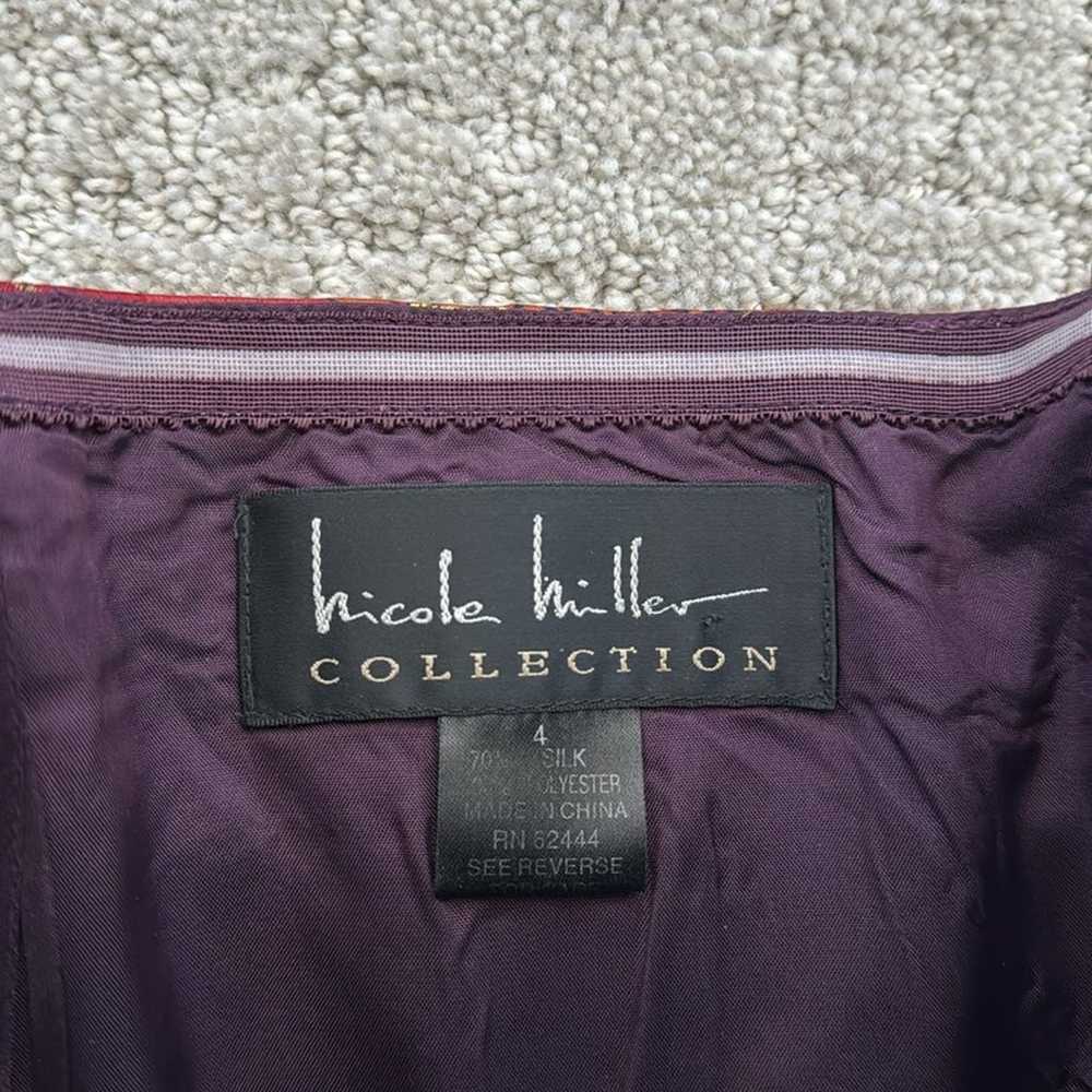 Nicole Miller Collection 100% silk strapless meta… - image 6