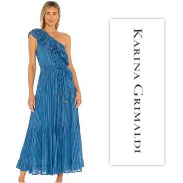 Karina Grimaldi Dafne One Shoulder Maxi Dress - image 1