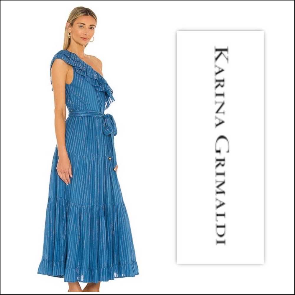 Karina Grimaldi Dafne One Shoulder Maxi Dress - image 2