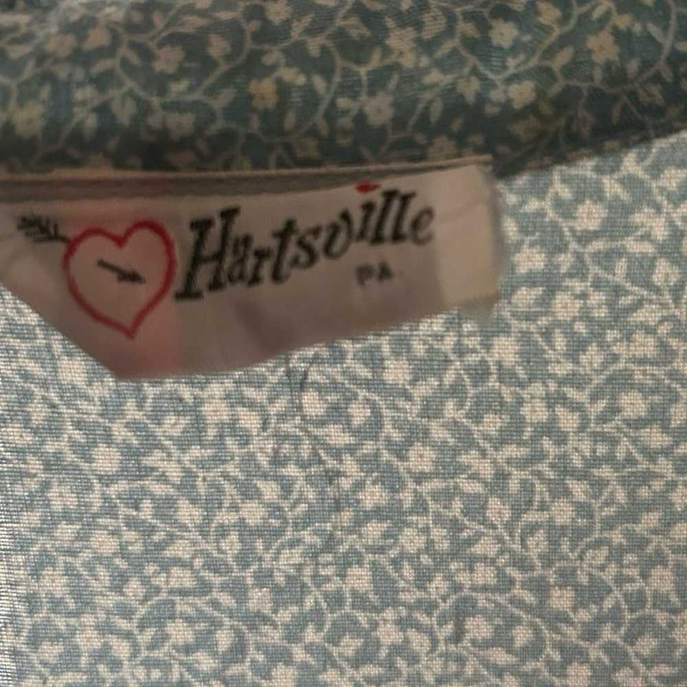 Hartsville~ Vintage Blue Size Medium Floral Victo… - image 12