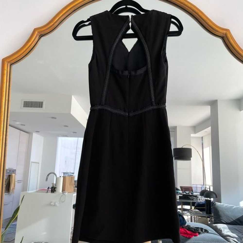 EUC REISS Black Satin Dress retail $350 - image 5