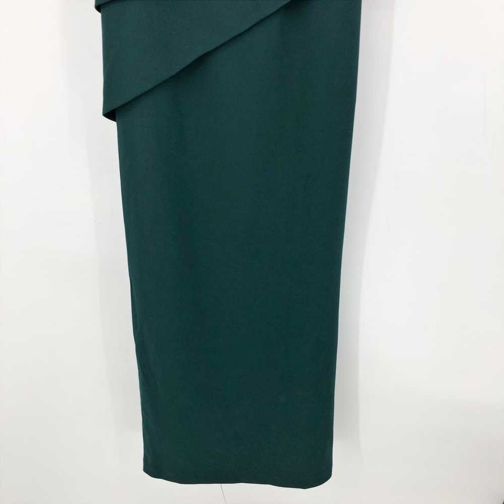 Xscape Womens Column Gown 4 Green Off the Shoulde… - image 6