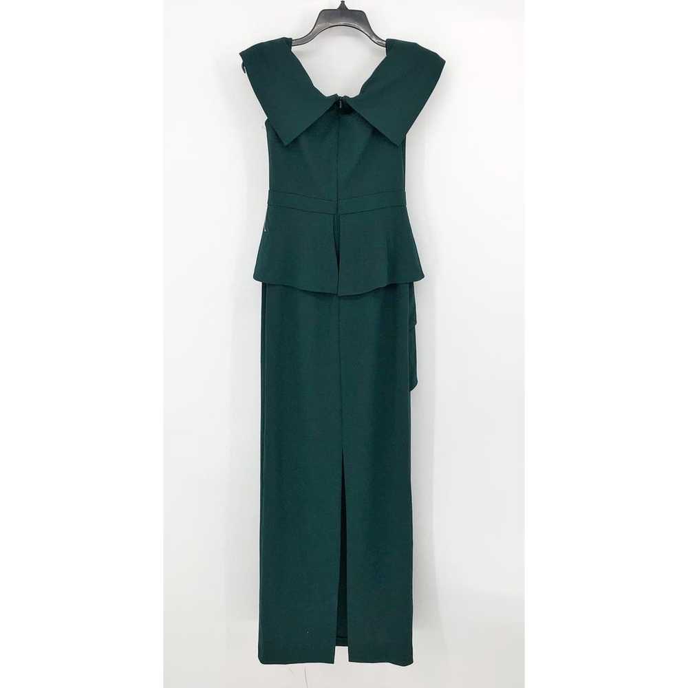 Xscape Womens Column Gown 4 Green Off the Shoulde… - image 7