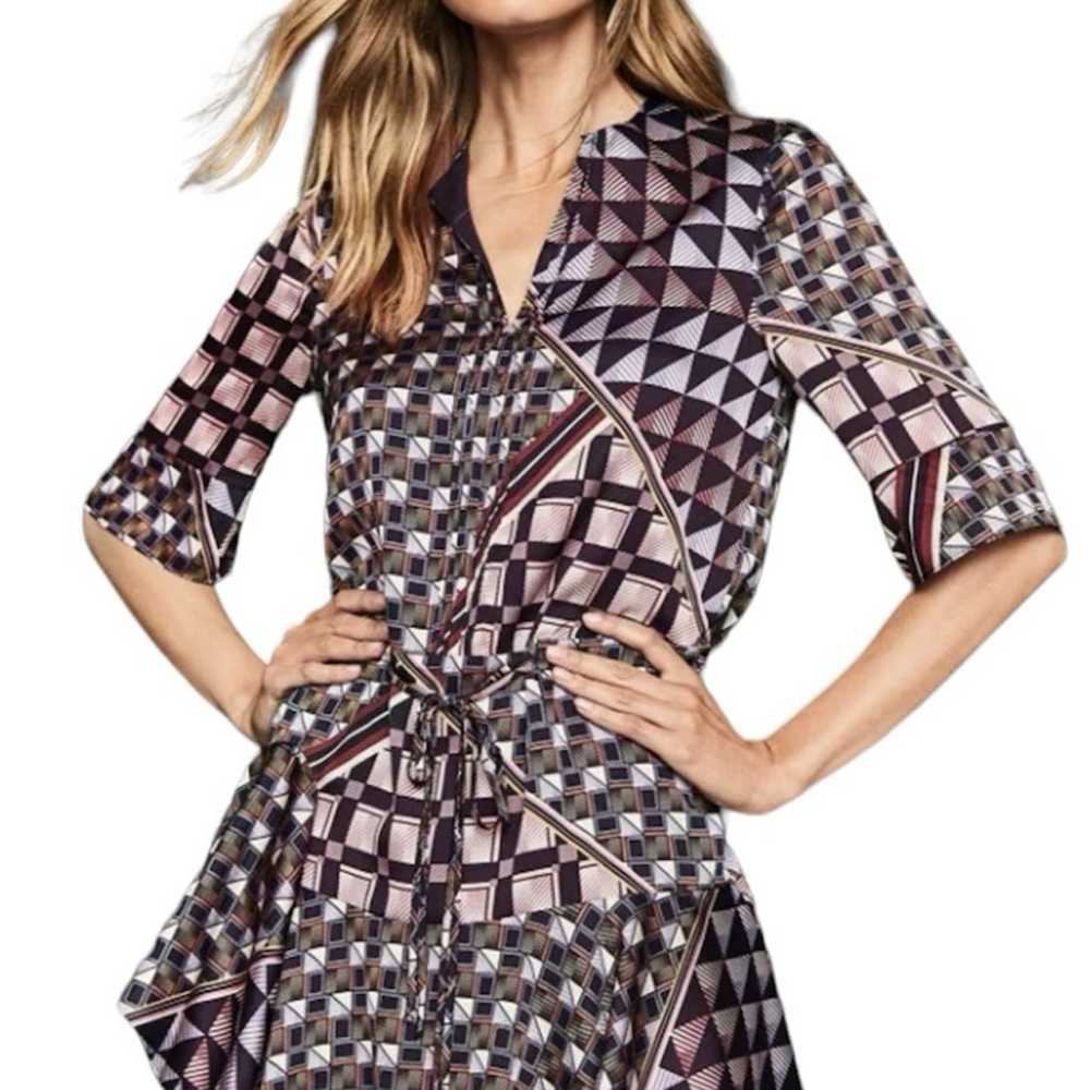 REISS London Orla Geometric Printed Dress USA siz… - image 1