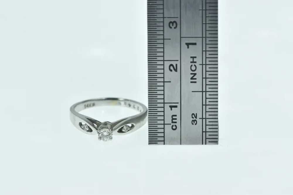 14K Vintage Classic Diamond Promise Engagement Ri… - image 4