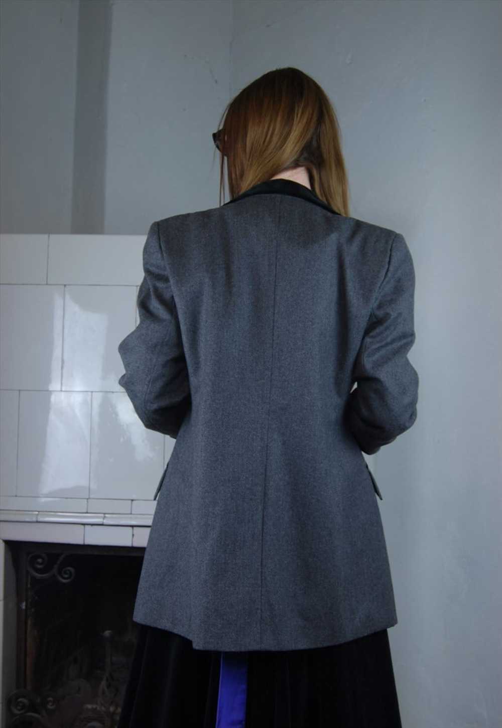 Vintage 90's baggy oversized long suit tailored b… - image 4