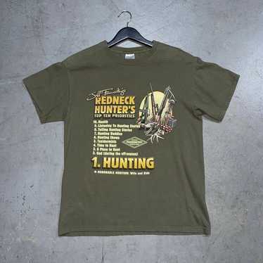 Vintage Gildan Redneck Fishing T Shirt Size XL