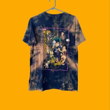 Hand Bleached Tie Dye My Hero Academia Anime T-Sh… - image 1