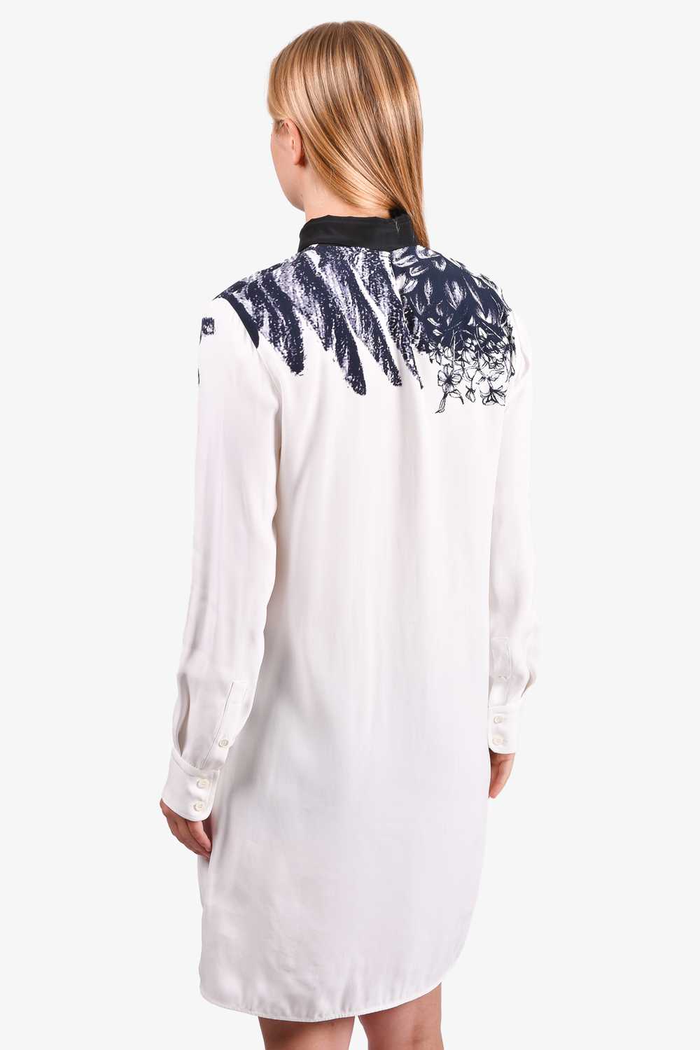 Carte Blanche by Sportmax 2015 White/Navy Printed… - image 4