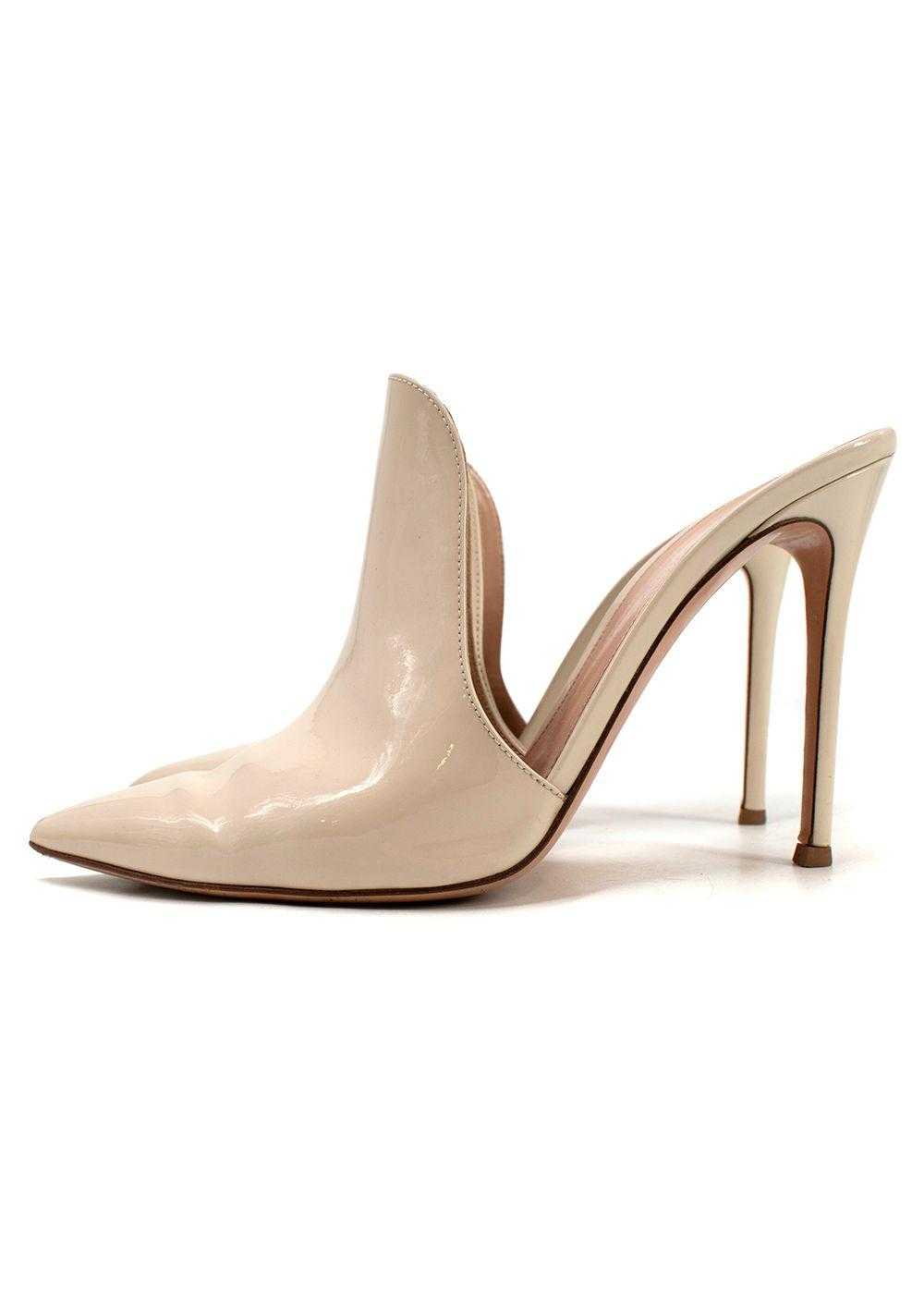 Managed by hewi Gianvito Rossi Beige Patent Leath… - image 11