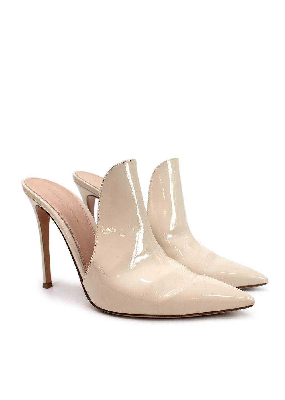 Managed by hewi Gianvito Rossi Beige Patent Leath… - image 1
